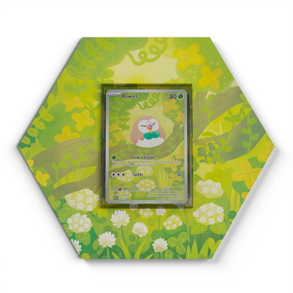090/088 Rowlet - Extended Artwork Pokemon Card Display
