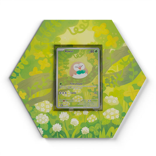 090/088 Rowlet - Extended Artwork Pokemon Card Display