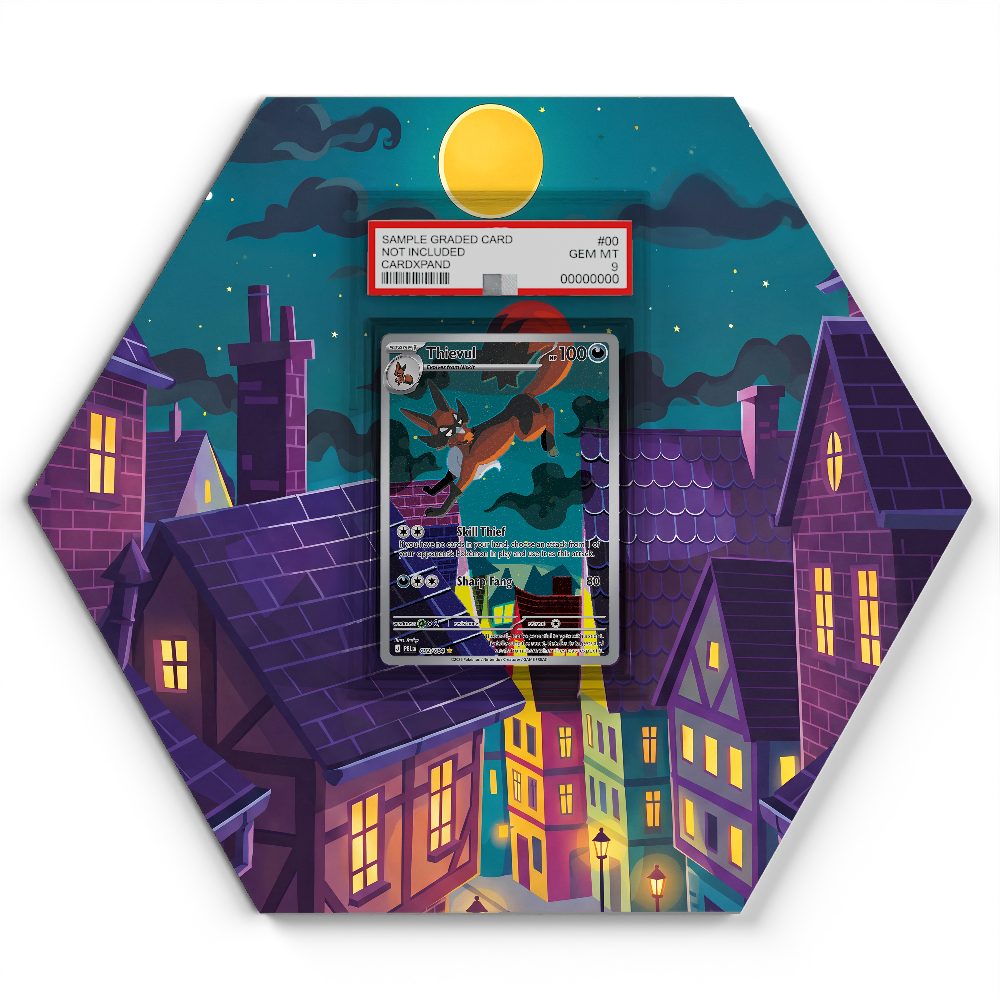 092/084 Thievul - Extended Artwork Pokemon Card Display