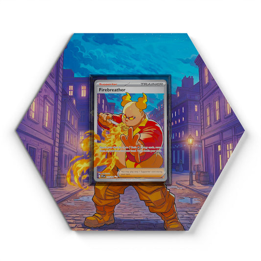 119/094 Firebreather - Extended Artwork Pokemon Card Display