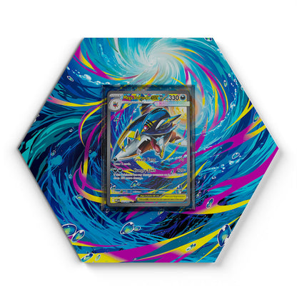 127/094 Mega Sharpedo EX - Extended Artwork Pokemon Card Display