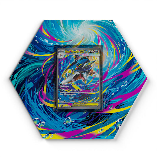 127/094 Mega Sharpedo EX - Extended Artwork Pokemon Card Display