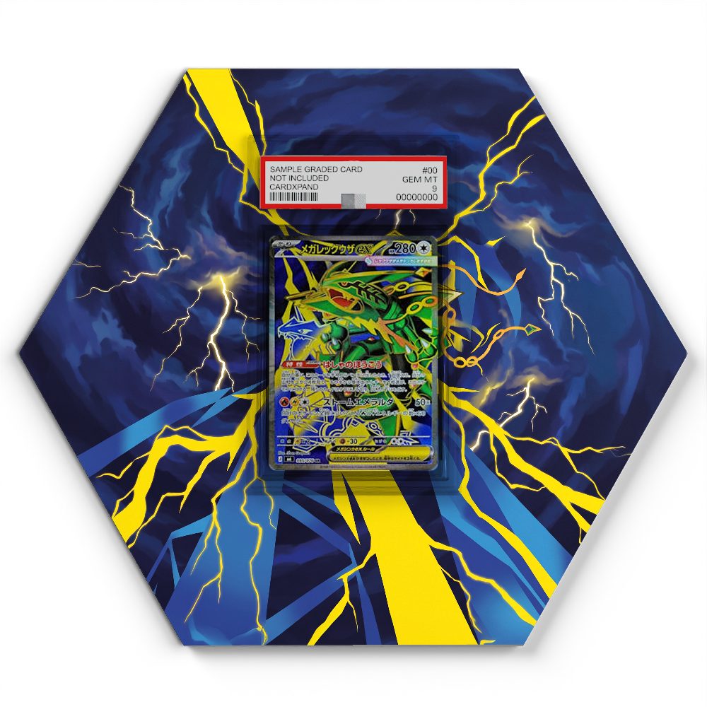 095/076 Mega Rayquaza EX - Extended Artwork Pokemon Card Display