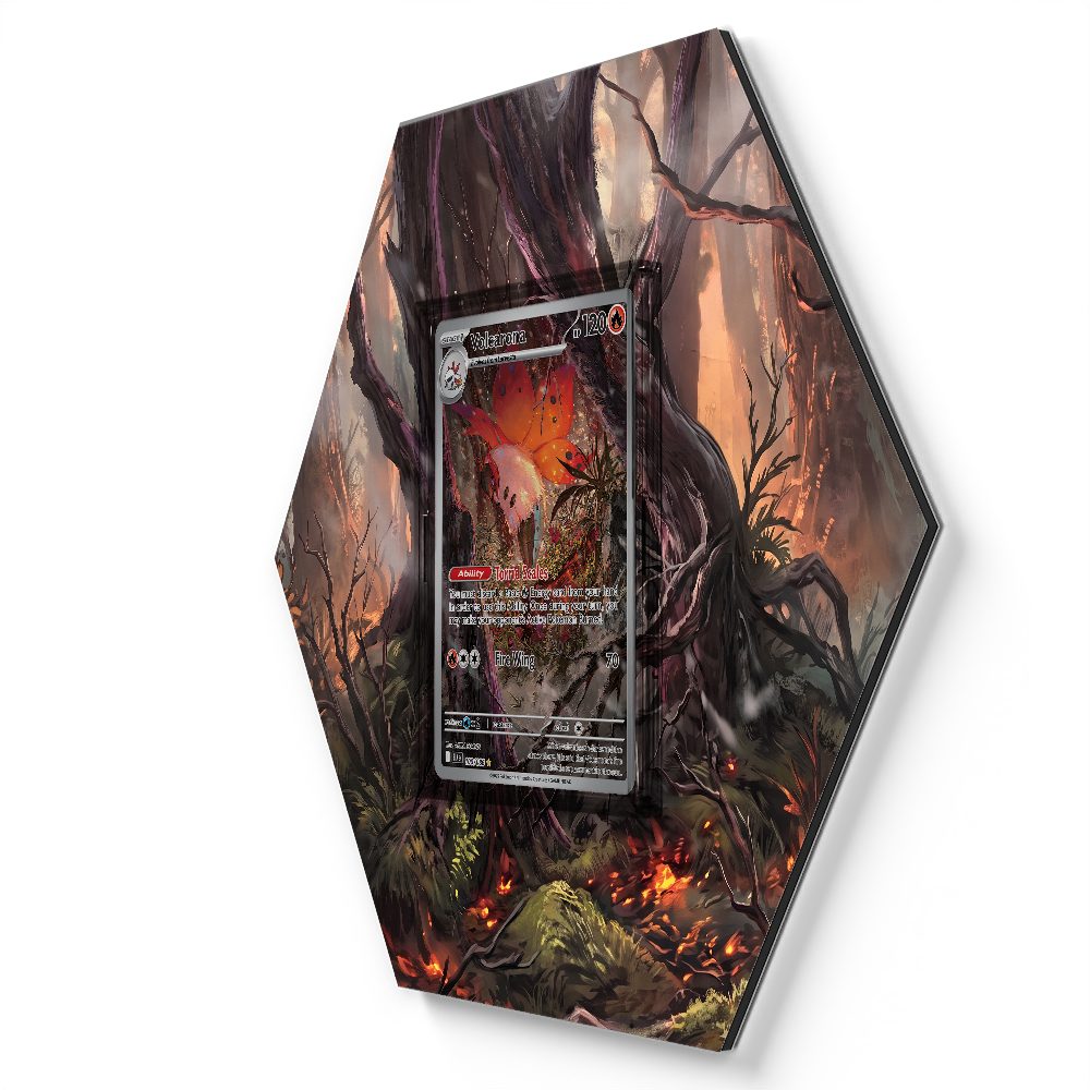 100/086 Volcarona - Extended Artwork Pokemon Card Display