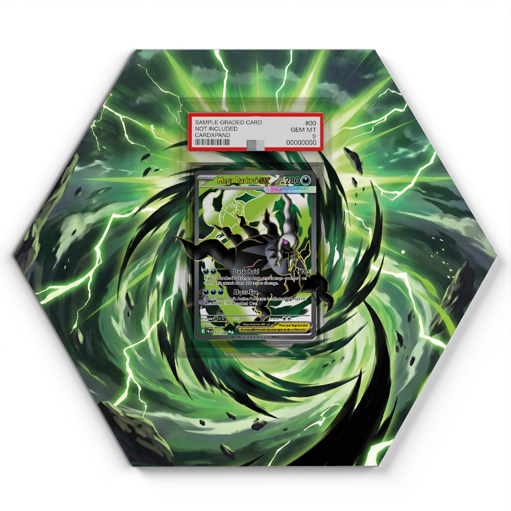 101/084 Mega Darkrai EX - Extended Artwork Pokemon Card Display