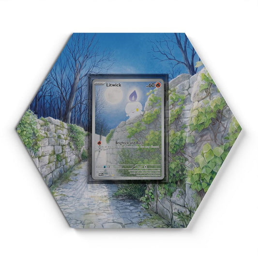 101/086 Litwick - Extended Artwork Pokemon Card Display