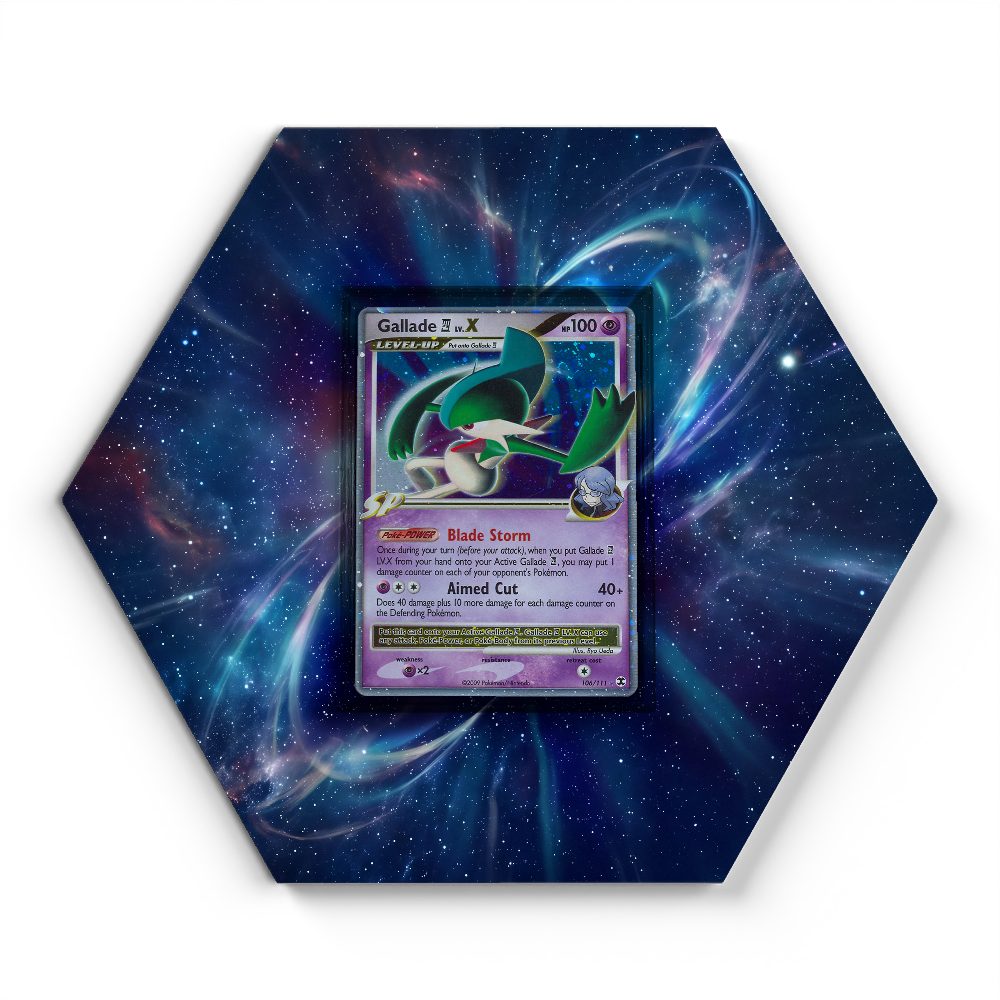 106/111 Gallade E4 Lv. X - Extended Artwork Pokemon Card Display