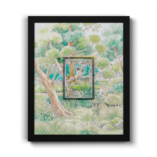 106 Meowth - Extended Artwork Framed Pokemon Card Display