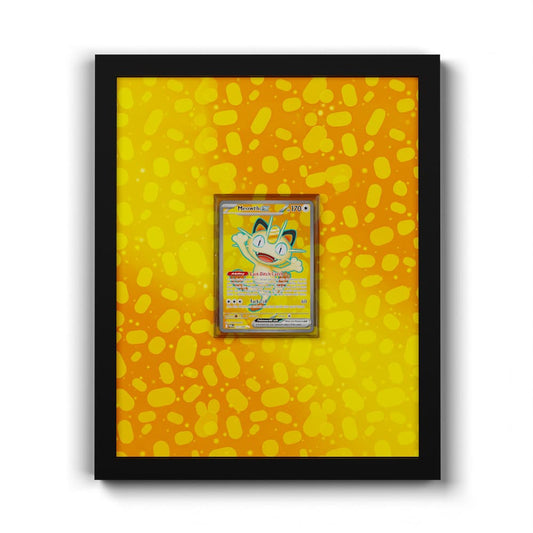 107 Meowth EX - Extended Artwork Framed Pokemon Card Display