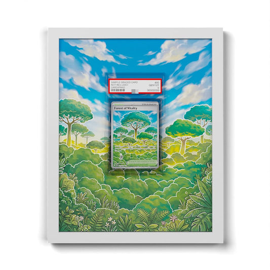 109 Forest of Vitality - Extended Artwork Framed Pokemon Card Display