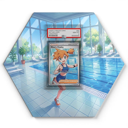 111/084 Misty’s Vitality - Extended Artwork Pokemon Card Display