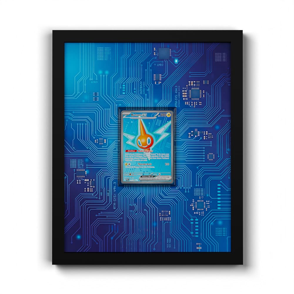 111 Rotom EX - Extended Artwork Framed Pokemon Card Display