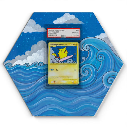 114/111 Surfing Pikachu - Extended Artwork Pokemon Card Display