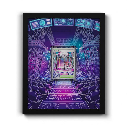 116 Battle Cage - Extended Artwork Framed Pokemon Card Display