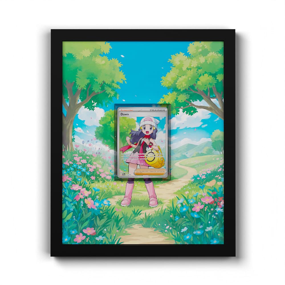 118 Dawn - Extended Artwork Framed Pokemon Card Display