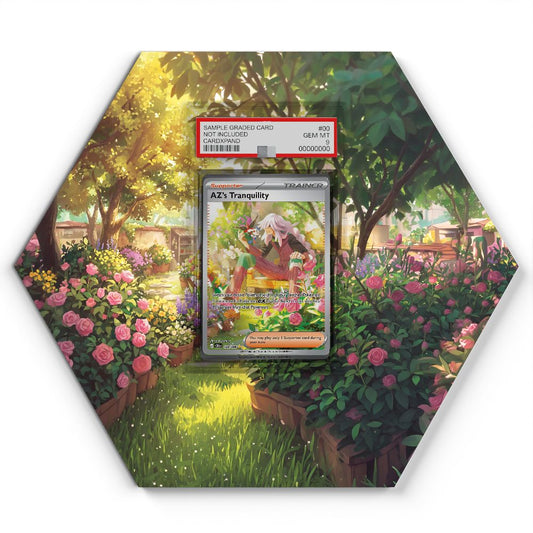 120/086 AZ’s Tranquility - Extended Artwork Pokemon Card Display