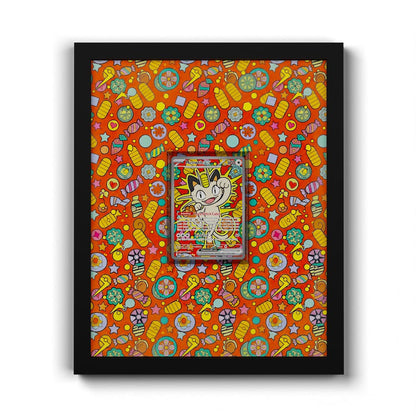121 Meowth EX - Extended Artwork Framed Pokemon Card Display