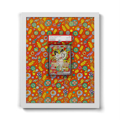121 Meowth EX - Extended Artwork Framed Pokemon Card Display