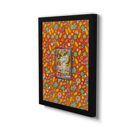 121 Meowth EX - Extended Artwork Framed Pokemon Card Display