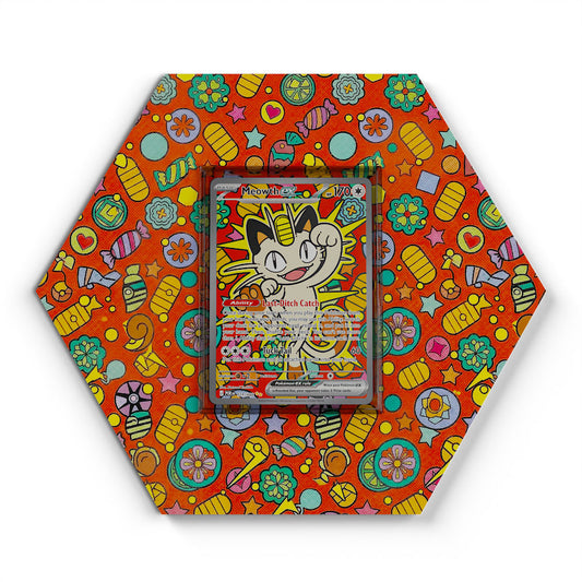 121/088 Meowth EX - Extended Artwork Pokemon Card Display