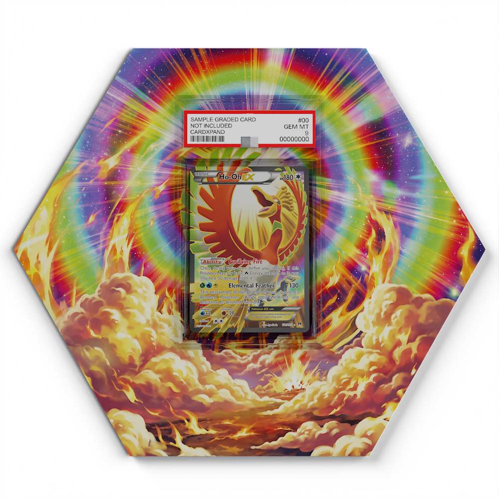 121/122 Ho-Oh EX - Extended Artwork Pokemon Card Display