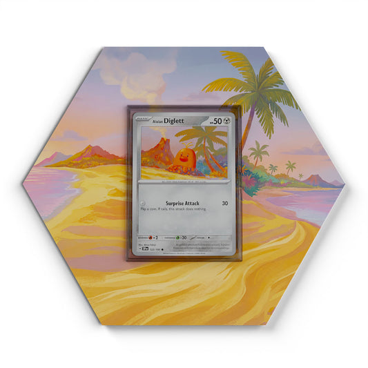 122/191 Alolan Diglett - Extended Artwork Pokemon Card Display