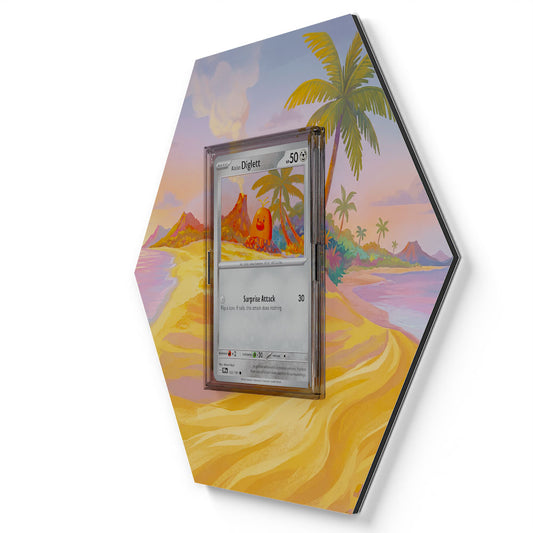 122/191 Alolan Diglett - Extended Artwork Pokemon Card Display