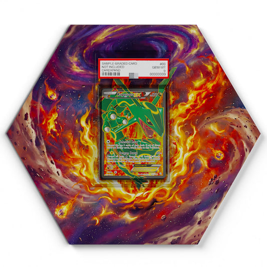123/124 Rayquaza EX - Extended Artwork Pokemon Card Display