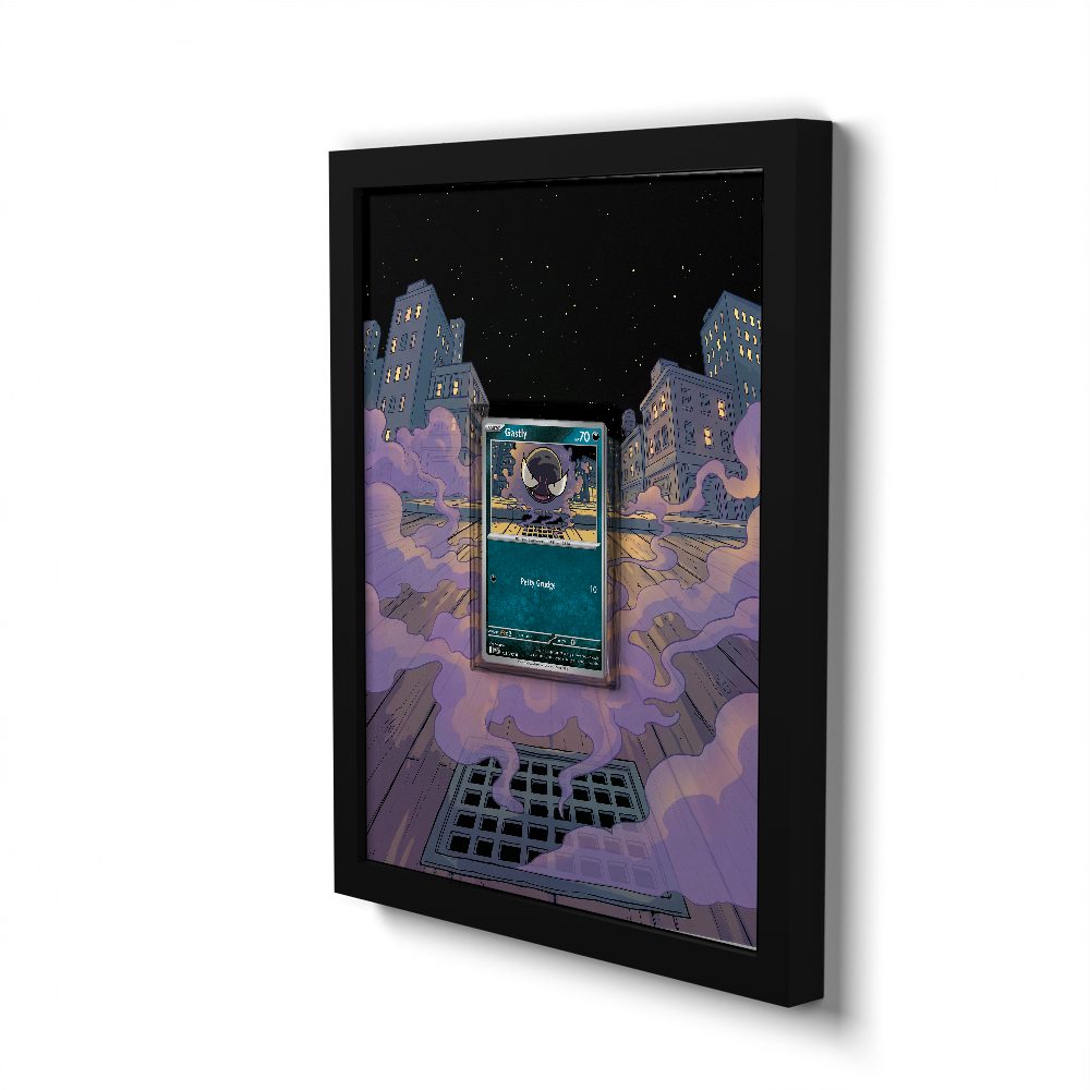 123/217 Gastly - Extended Artwork Pokemon Card Frame