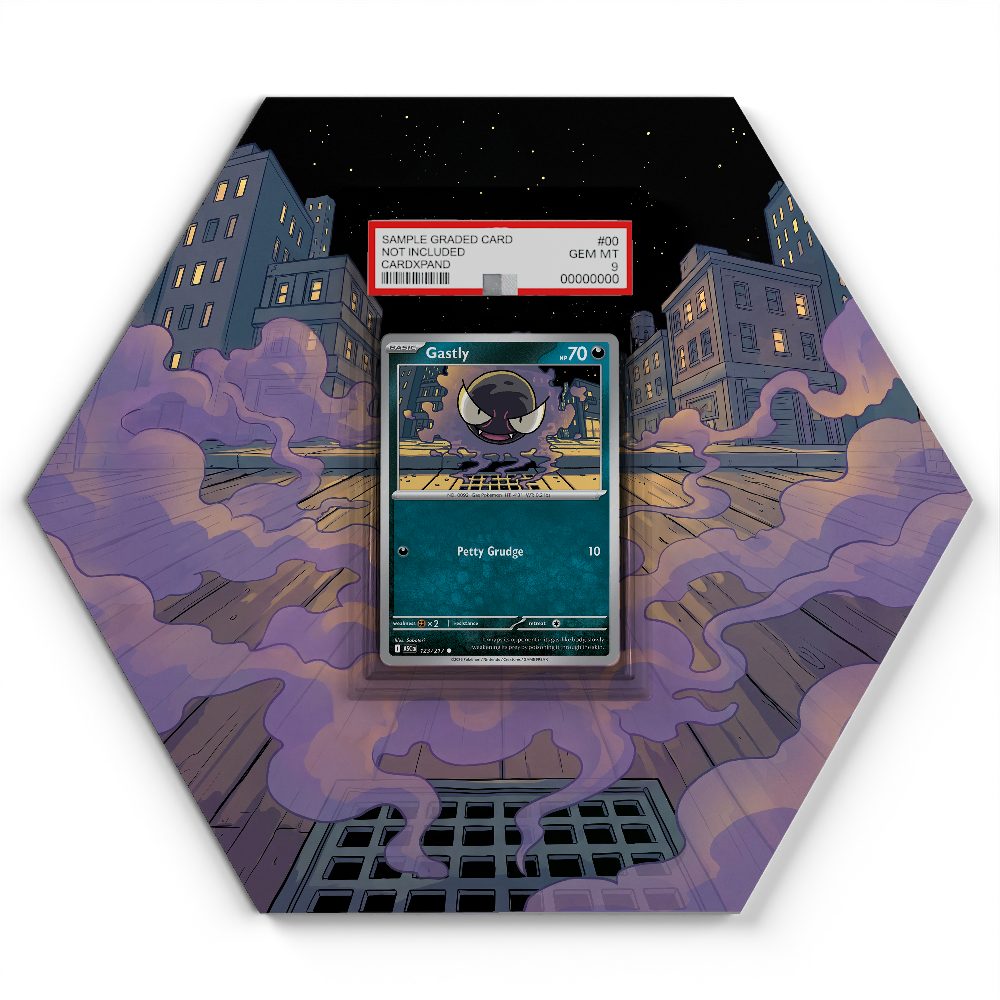 123/217 Gastly - Extended Artwork Pokemon Card Display