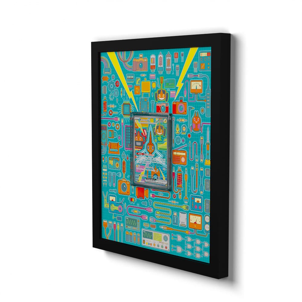 126 Rotom EX - Extended Artwork Framed Pokemon Card Display