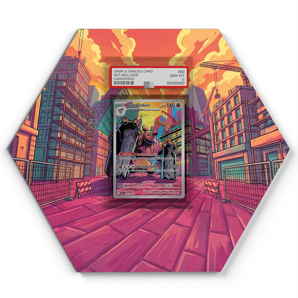 127/086 Conkeldurr - Extended Artwork Pokemon Card Display