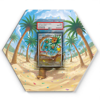 129/128 Alolan Exeggutor - Extended Artwork Pokemon Card Display