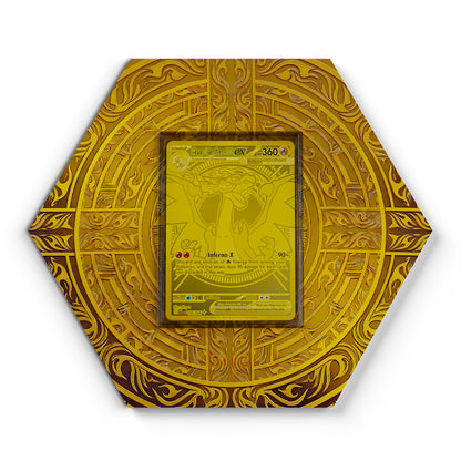 130/094 Mega Charizard X EX - Extended Artwork Pokemon Card Display