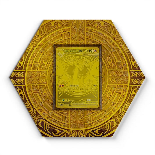 130/094 Mega Charizard X EX - Extended Artwork Pokemon Card Display