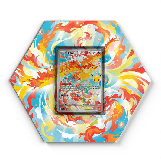 130/128 Moltres - Extended Artwork Pokemon Card Display