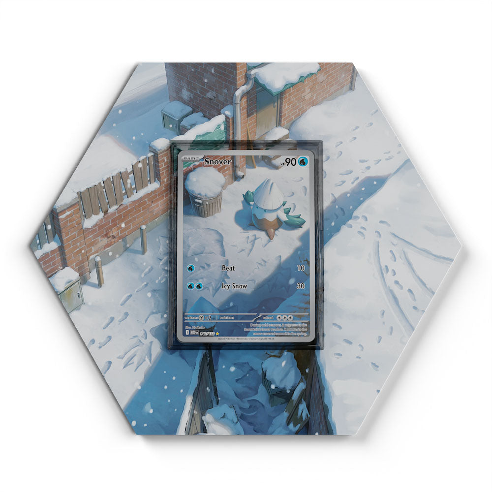 140/132 Snover - Extended Artwork Pokemon Card Display