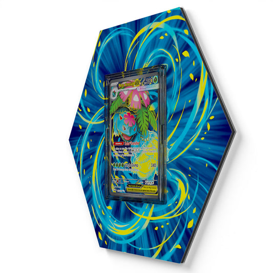 155/132 Mega Venusaur EX - Extended Artwork Pokemon Card Display