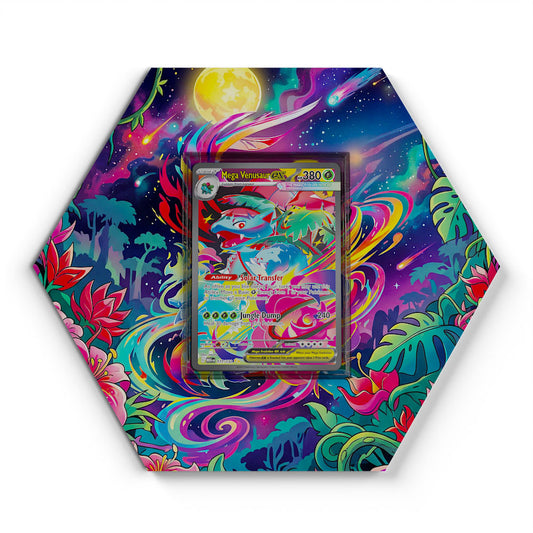 177/132 Mega Venusaur EX - Extended Artwork Pokemon Card Display