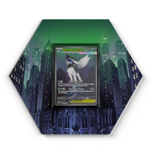 180/132 Mega Absol EX - Extended Artwork Pokemon Card Display