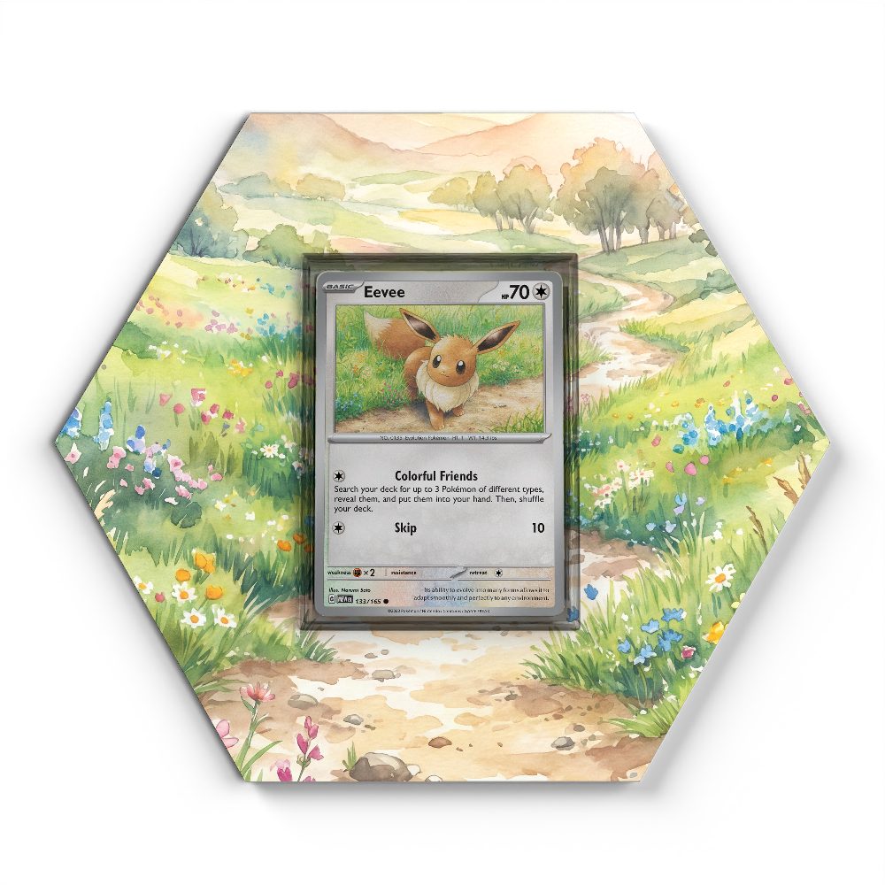 133/165 Eevee - Extended Artwork Pokemon Card Display