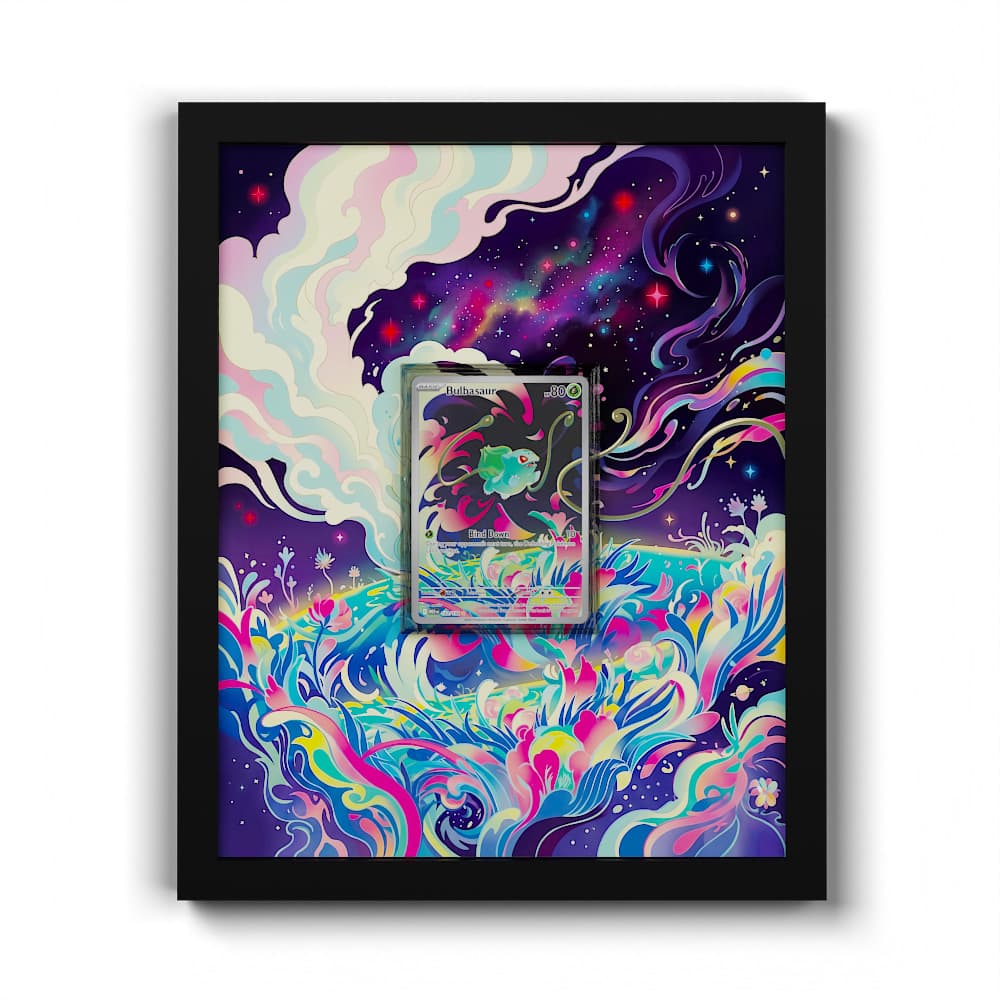 133 Bulbasaur - Extended Artwork Framed Pokemon Card Display