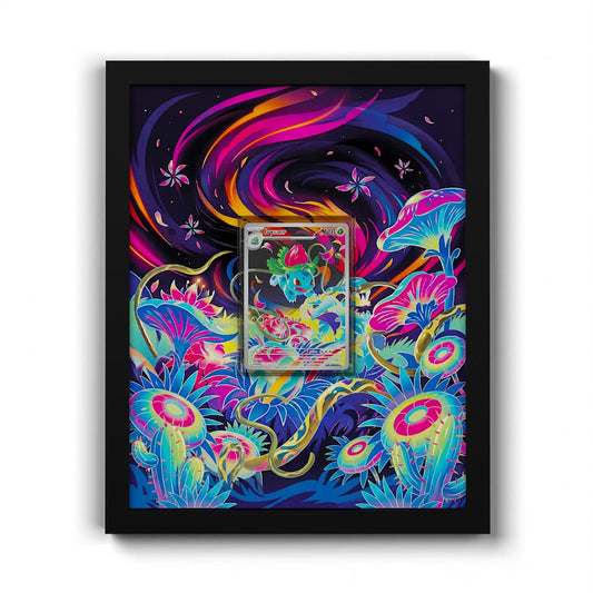 134 Ivysaur - Extended Artwork Framed Pokemon Card Display