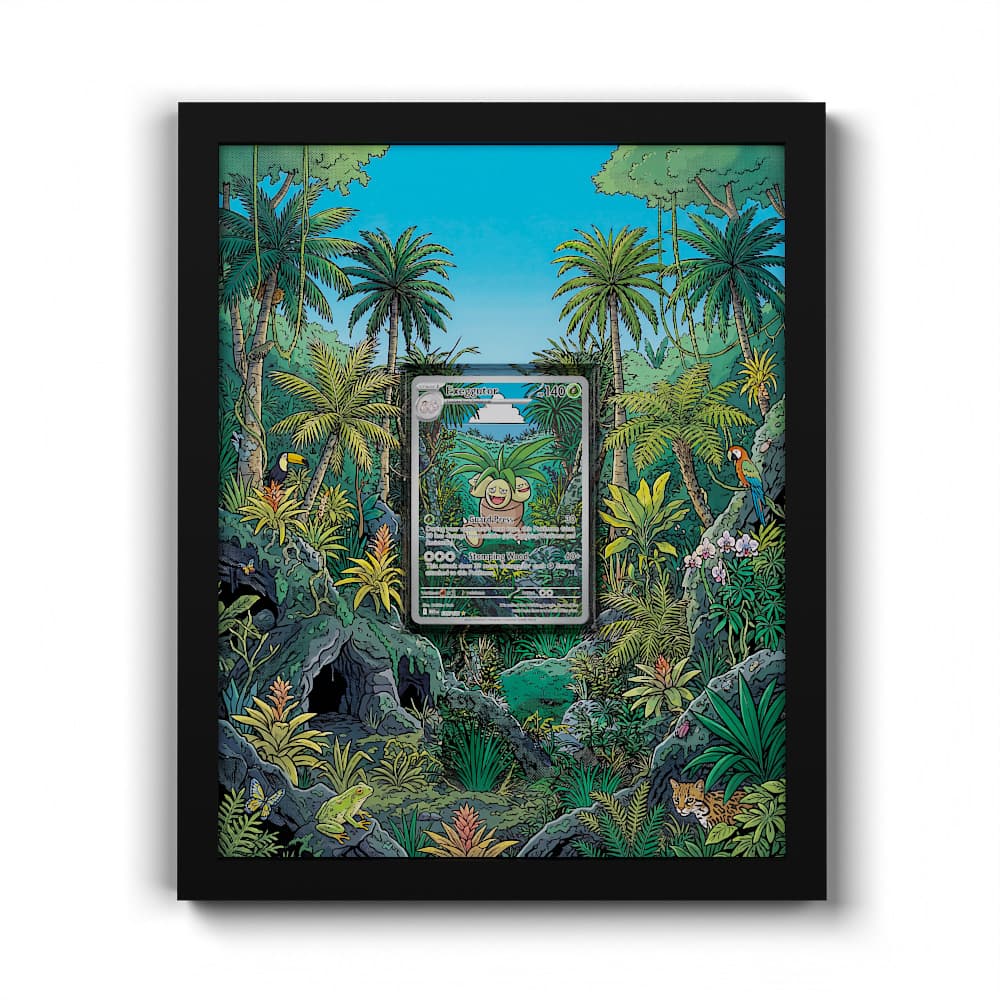 135 Exeggutor - Extended Artwork Framed Pokemon Card Display