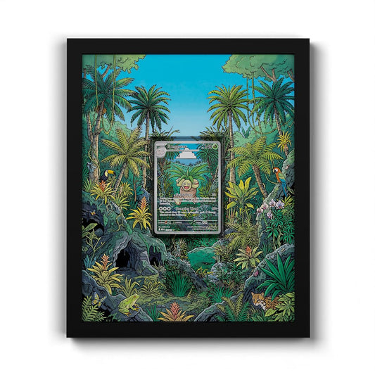 135 Exeggutor - Extended Artwork Framed Pokemon Card Display