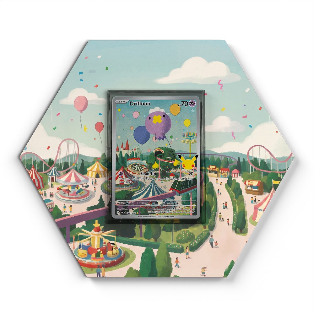 136/128 Drifloon - Extended Artwork Pokemon Card Display