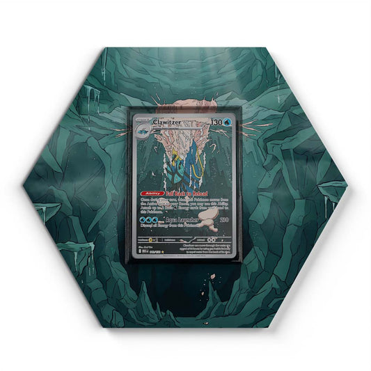 141/132 Clawitzer - Extended Artwork Pokemon Card Display