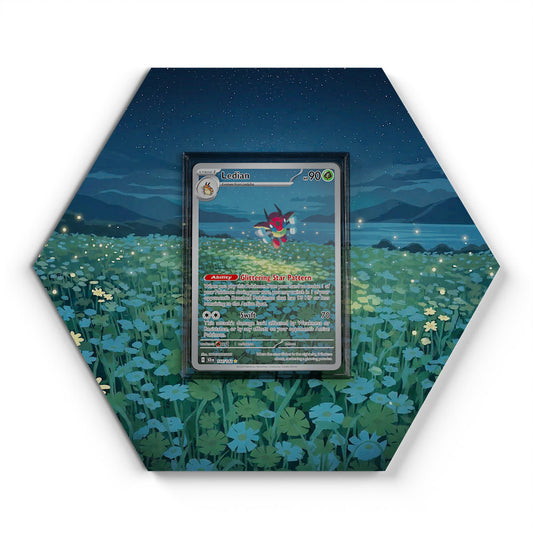 144/142 Ledian - Extended Artwork Pokemon Card Display