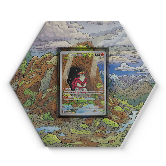 146/142 Turtonator - Extended Artwork Pokemon Card Display