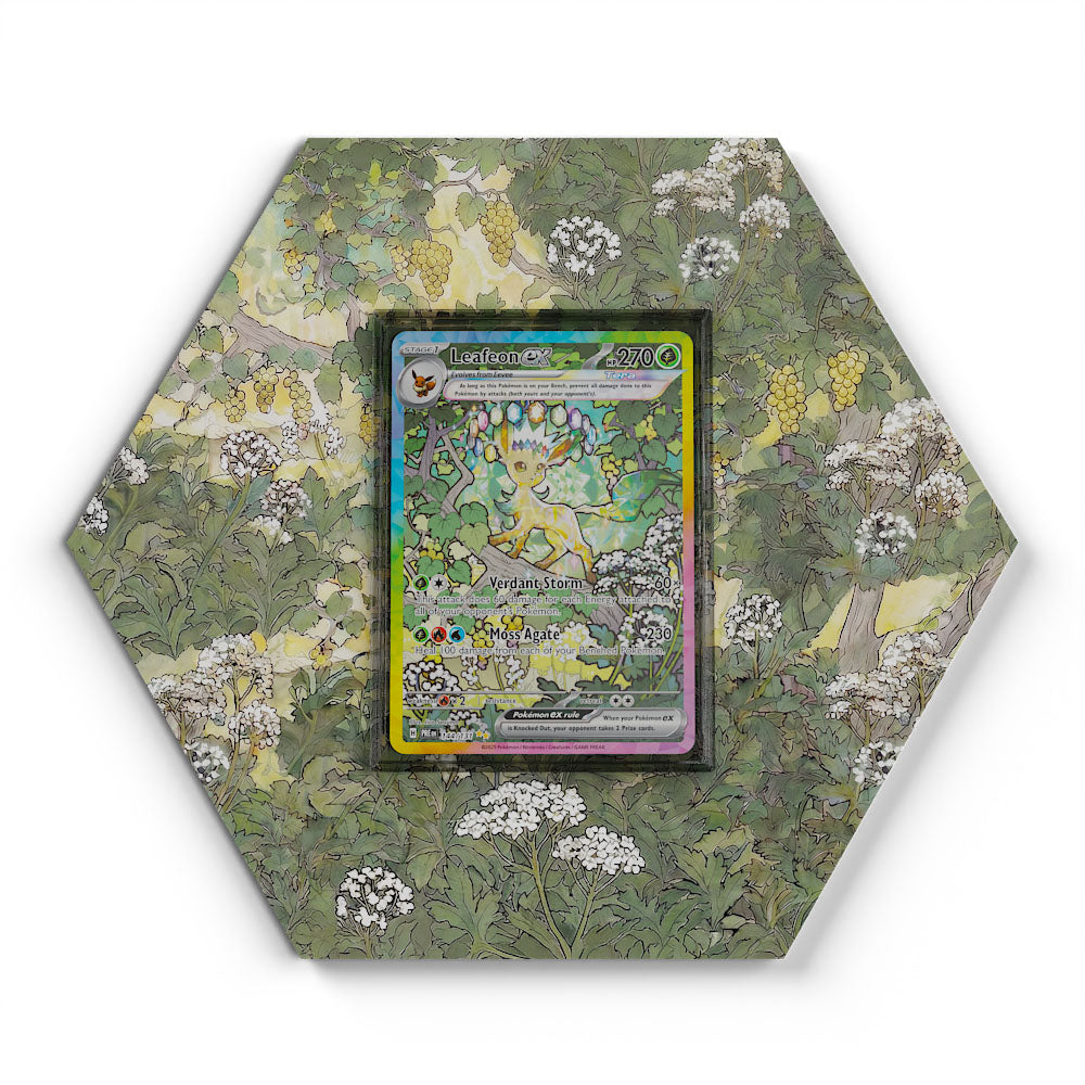 144/131 Leafeon EX - Extended Artwork Pokemon Card Display